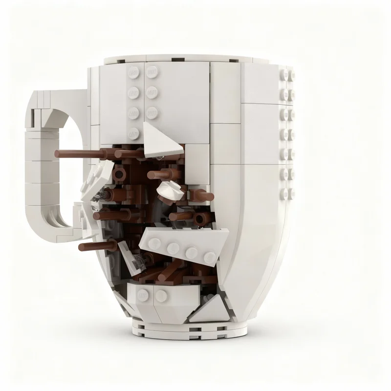 Фото 459 деталей MOC MUG BULLET, конструктор, сборная модель, рождественский подарок, игрушка для самостоятельной сборки, креативная развивающая игрушка для детей, строительные блоки №3