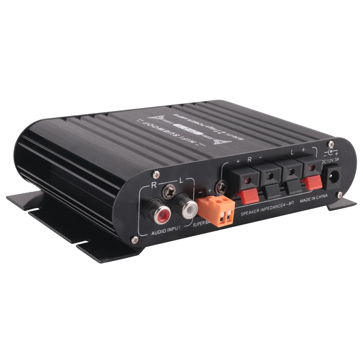 Фото B02B-ST-838 HIFI усилитель 2,1-канальный автомобильный MP3 мини-усилитель AUX вход регулировка высоких и низких частот Super Bass 20Wx2 + 40W усилитель №3