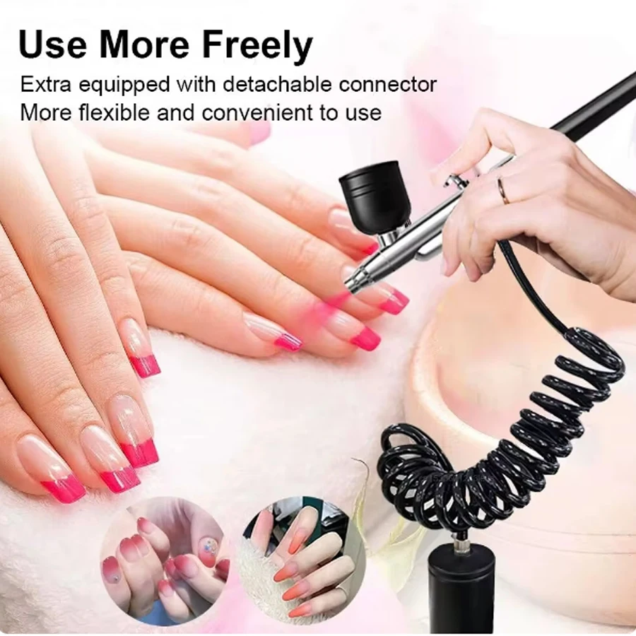 Аэрограф для ногтей с компрессором портативный компрессор маникюра рисования