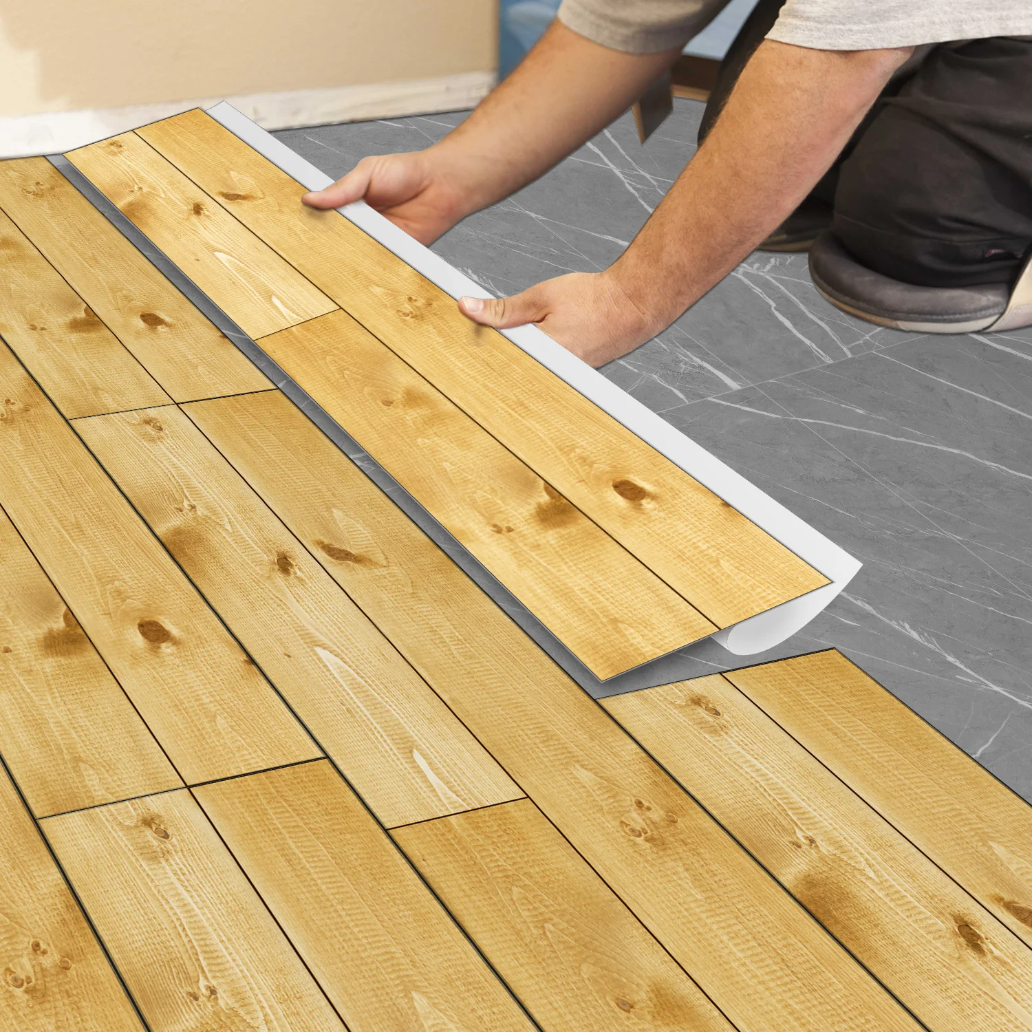 5 шт. самоклеящиеся наклейки на пол из ПВХ