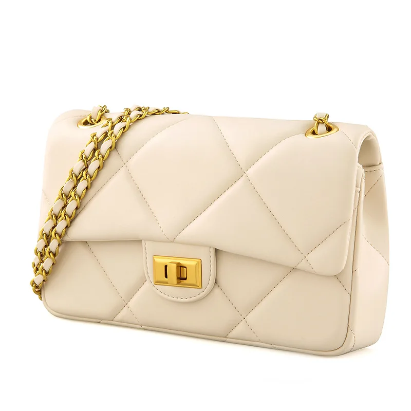 New Women's Fashion All-match Single Shoulder Bag Niche Design High-end Rhombus Chain Messenger Bag