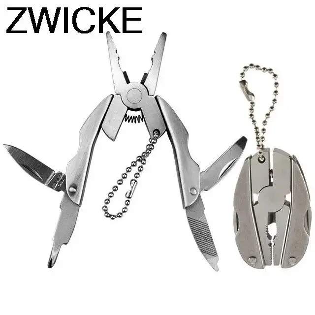 

Многофункциональный карманный нож из нержавеющей стали, плоскогубцы, складной портативный компактный многофункциональный спасательный инструмент для выживания