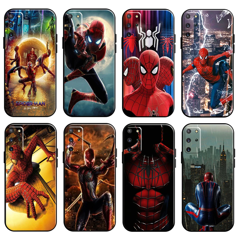 

Avengers Spiderman Phone Case For Samsung Galaxy S22 S21 S20 Plus Ultra FE 5G Soft Coque TPU Silicone Cover Funda