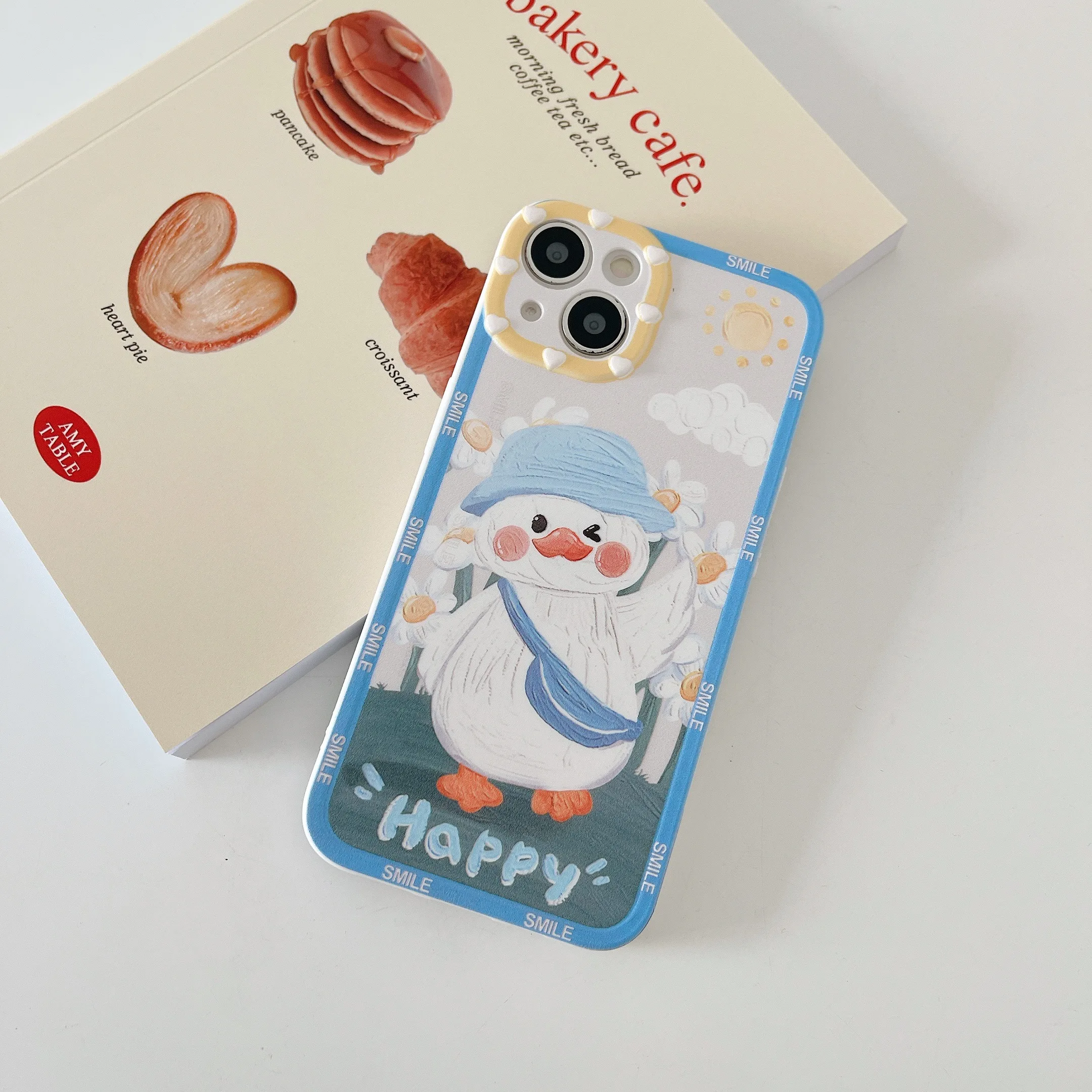Duck Silicone Case For iPhone 13 Mini Silicone Case iPhone 13 Pro Max чехол на айфон Coque iPhone Funda iPhone 11 Heart Camera