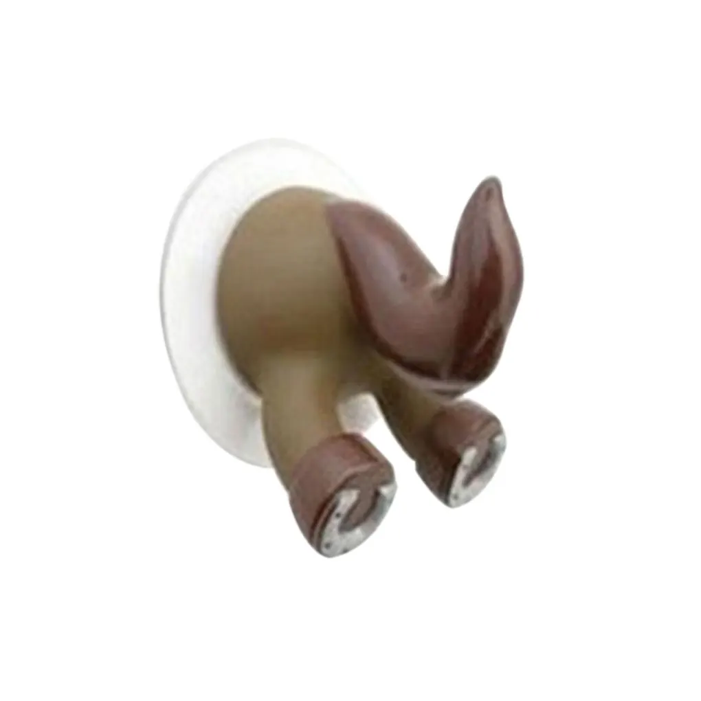 Lovely Cartoon Animal Tail Shape Sucker Kitchen Bathroom Wall Hook Strong Vacuum Suction Cup Hot