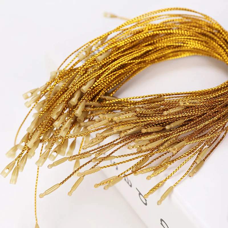 Золотистая/Серебристая веревка для подвешивания 100 шт./лот проволоки шпагат