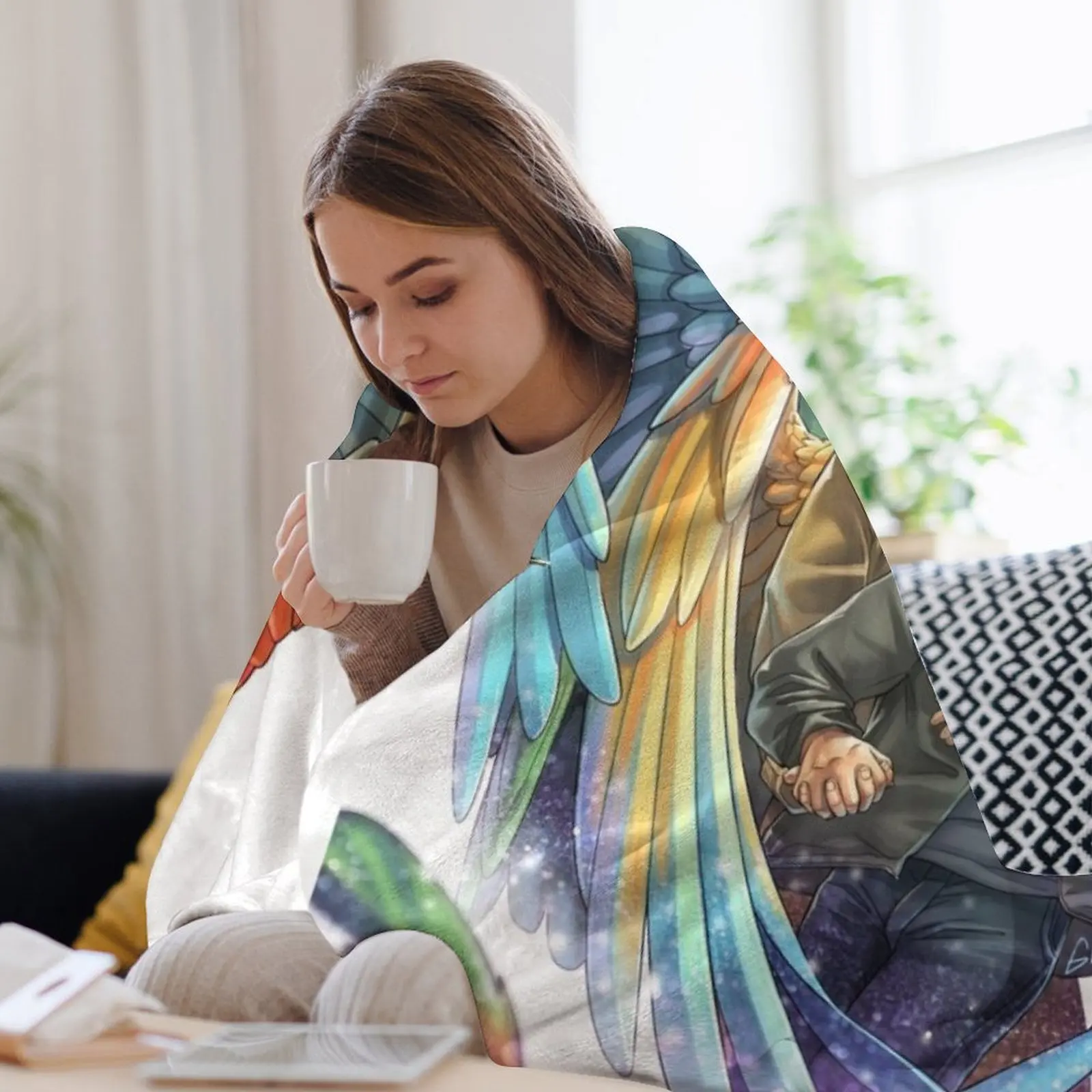 Одеяло Destiel Rainbows