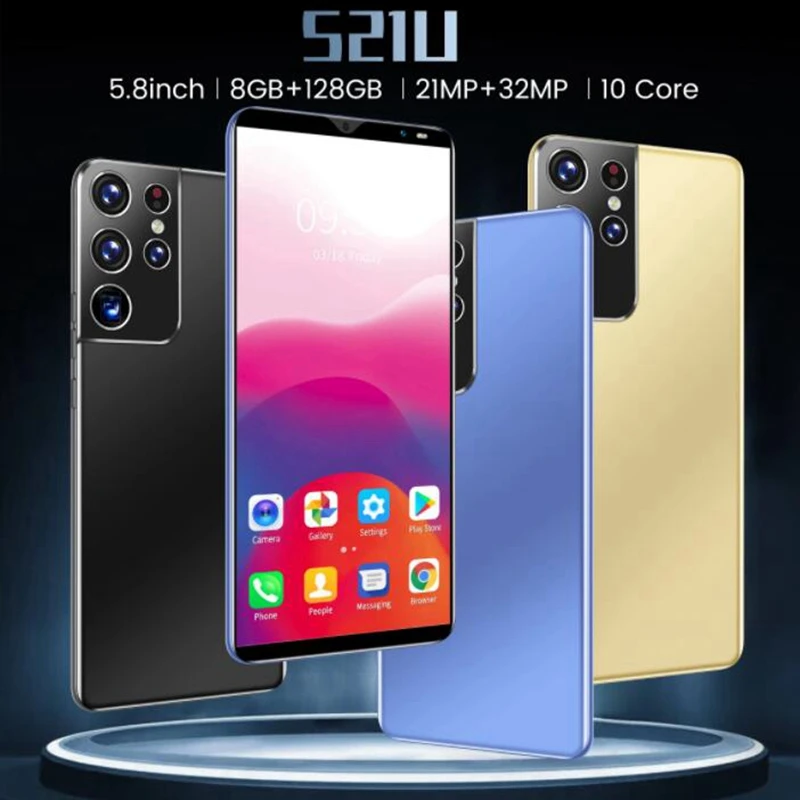 

S21U 5.0 inch smartphone 512+4 large screen support memory card dual card dual mode ANDROID universal dual core