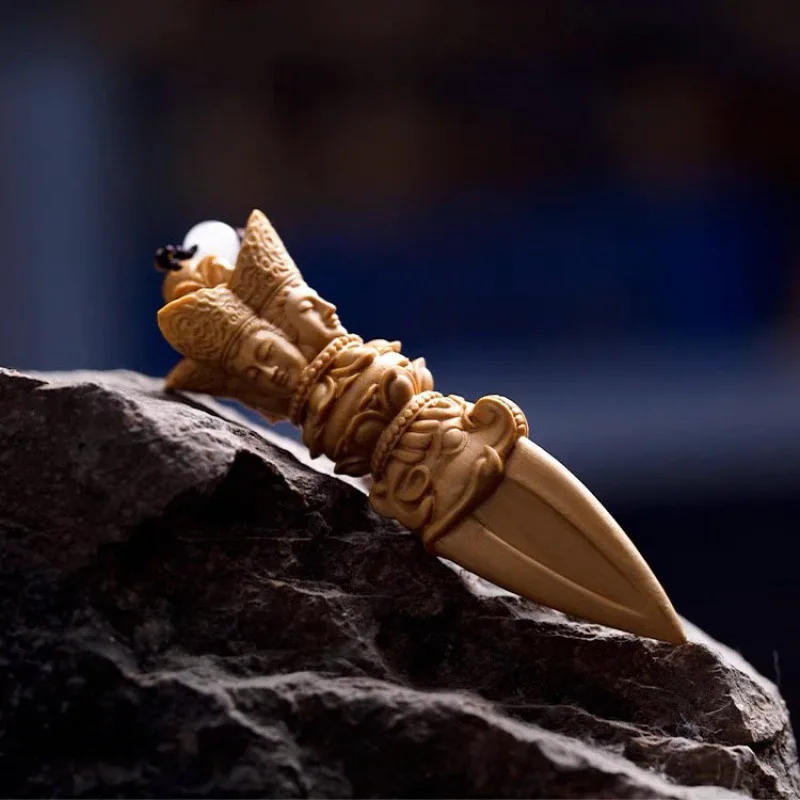 Самшит Craft King Kong Monster Subduing Club Ручные детали Мужские портативные поделки из