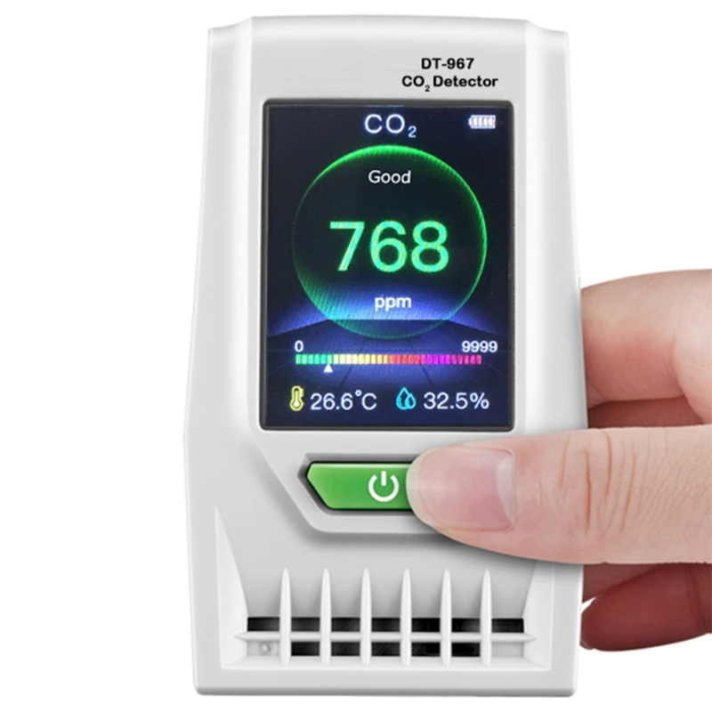 

DT-967 Desktop Indoor Air Quality CO2 Monitor Carbon Dioxide Detector Accurate Testing Pollution with Datalogger