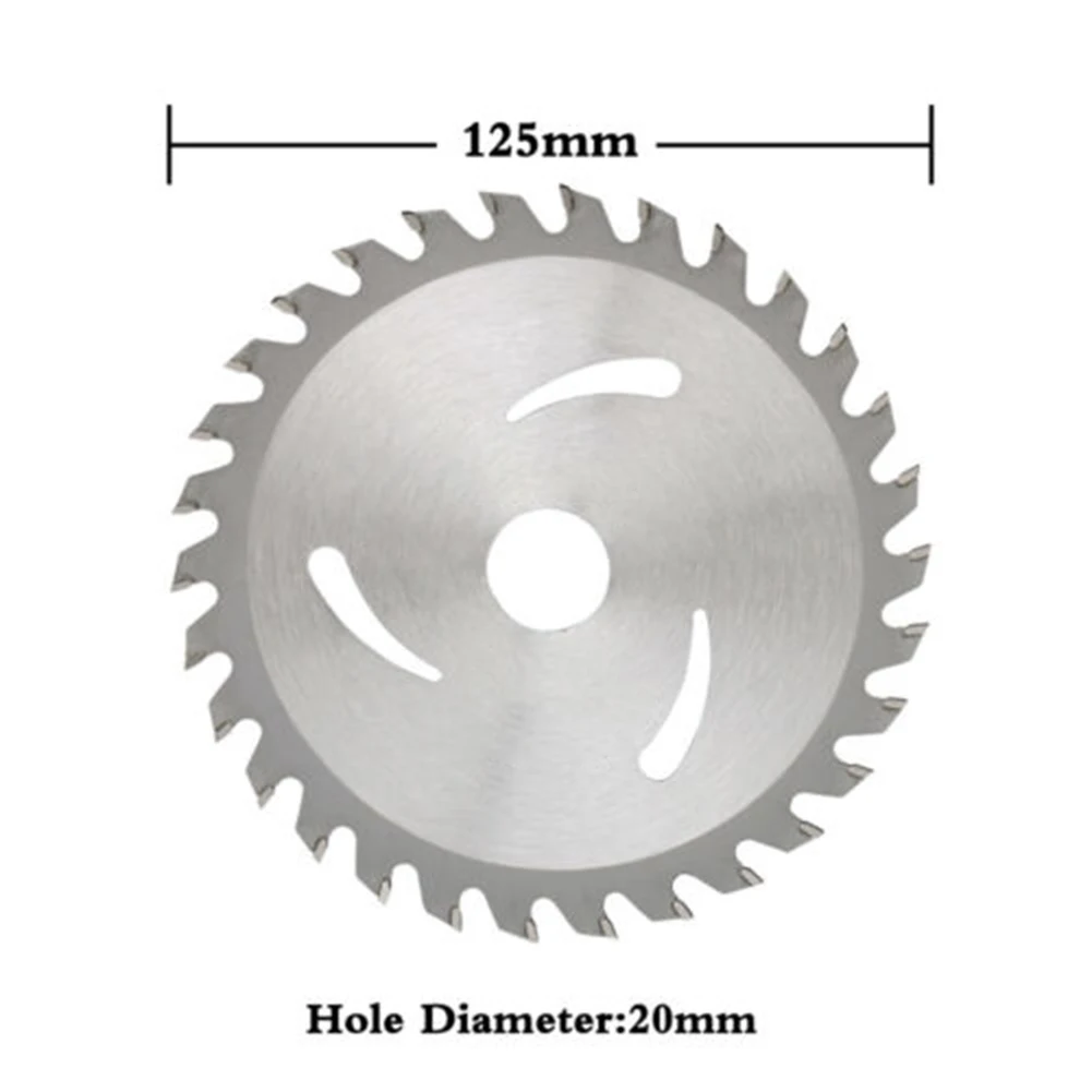 

5in 125mm Carbide Circular Saw Blade 12000RPM 30T Wood Cutting Disc For Woodworking 30Teeth 20mm Bore Cutting Solid Wood