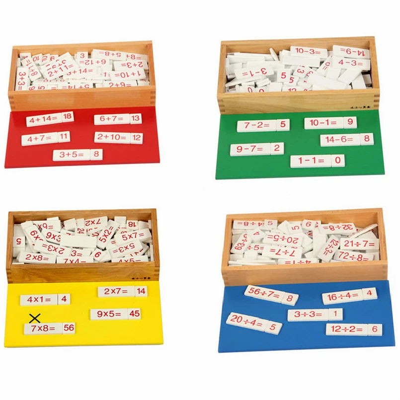 

Деревянные игрушки Монтессори, дополнительная коробка, математические материалы, игрушки для детей от 2 до 4 лет, Обучающие вспомогательные ...