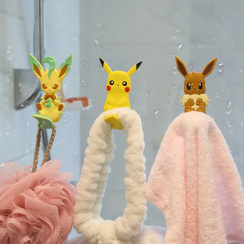 Аниме, Покемон, хвост, крючок, Пикачу, ледсия, Eevee, настенный крючок, фигурка, модель, липкий крючок, игрушки, подарки для детей