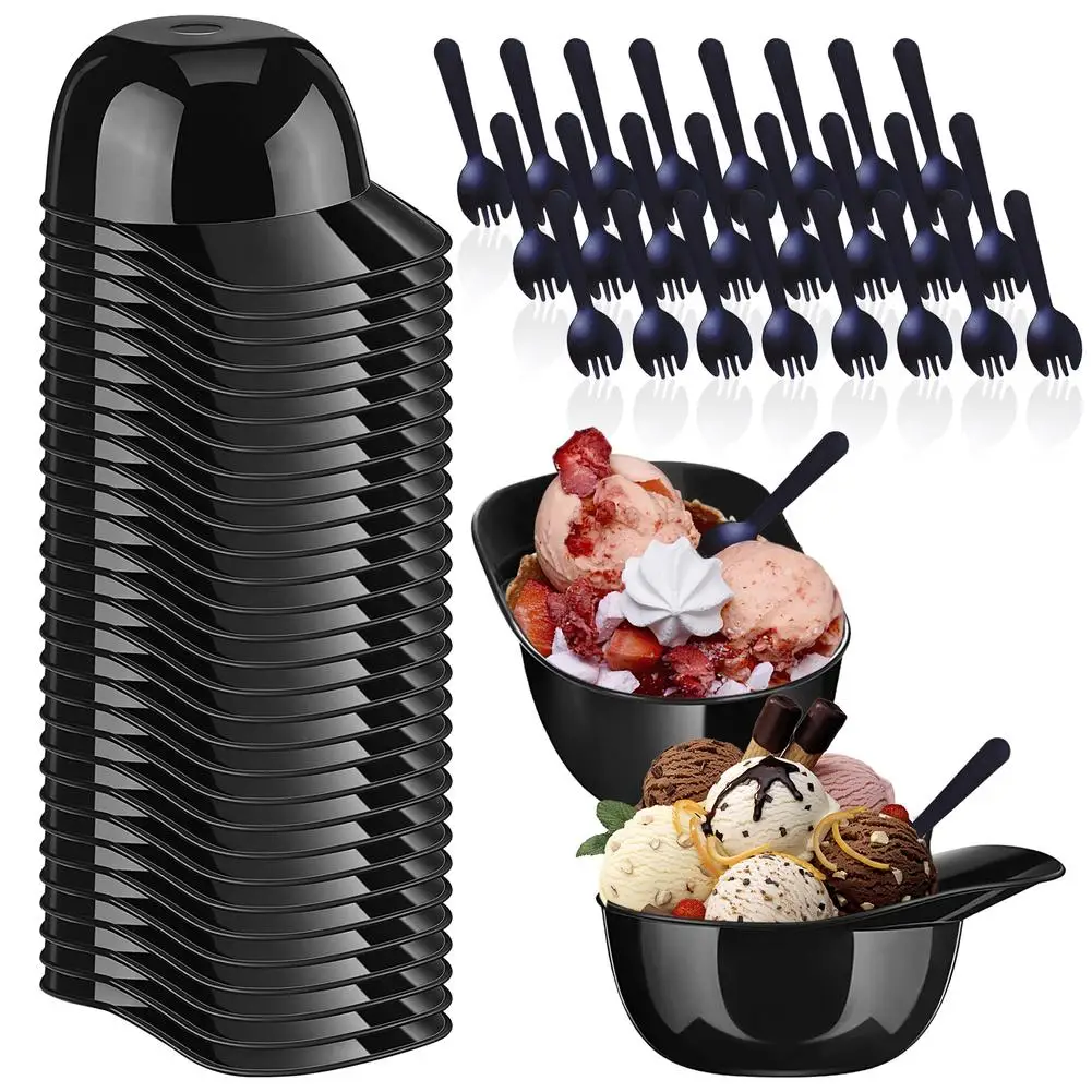 

Совок для мороженого, кухонные инструменты, мини-миска для мороженого, бейсбольный шлем в форме закуски, десертная чаша, посуда с 50 одноразо...