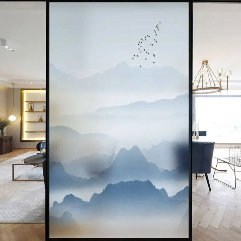 

Декоративная оконная пленка LXDWEI с китайским пейзажем