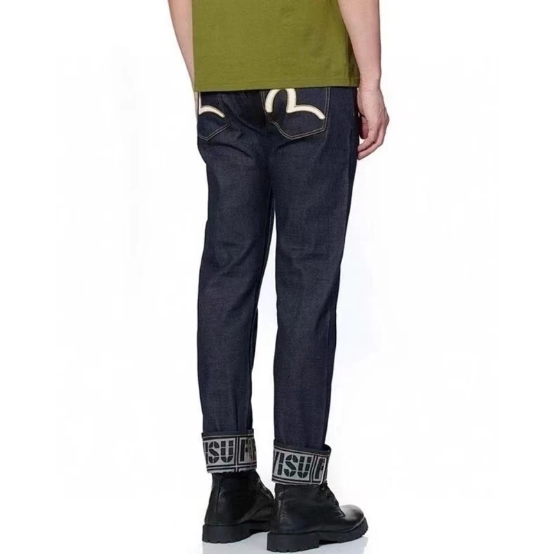 

Men's Jeans Y2K Printed M Pattern Washed Straight Pants Casual Simple and Versatile 2022 Trend New Straight Slim Pants