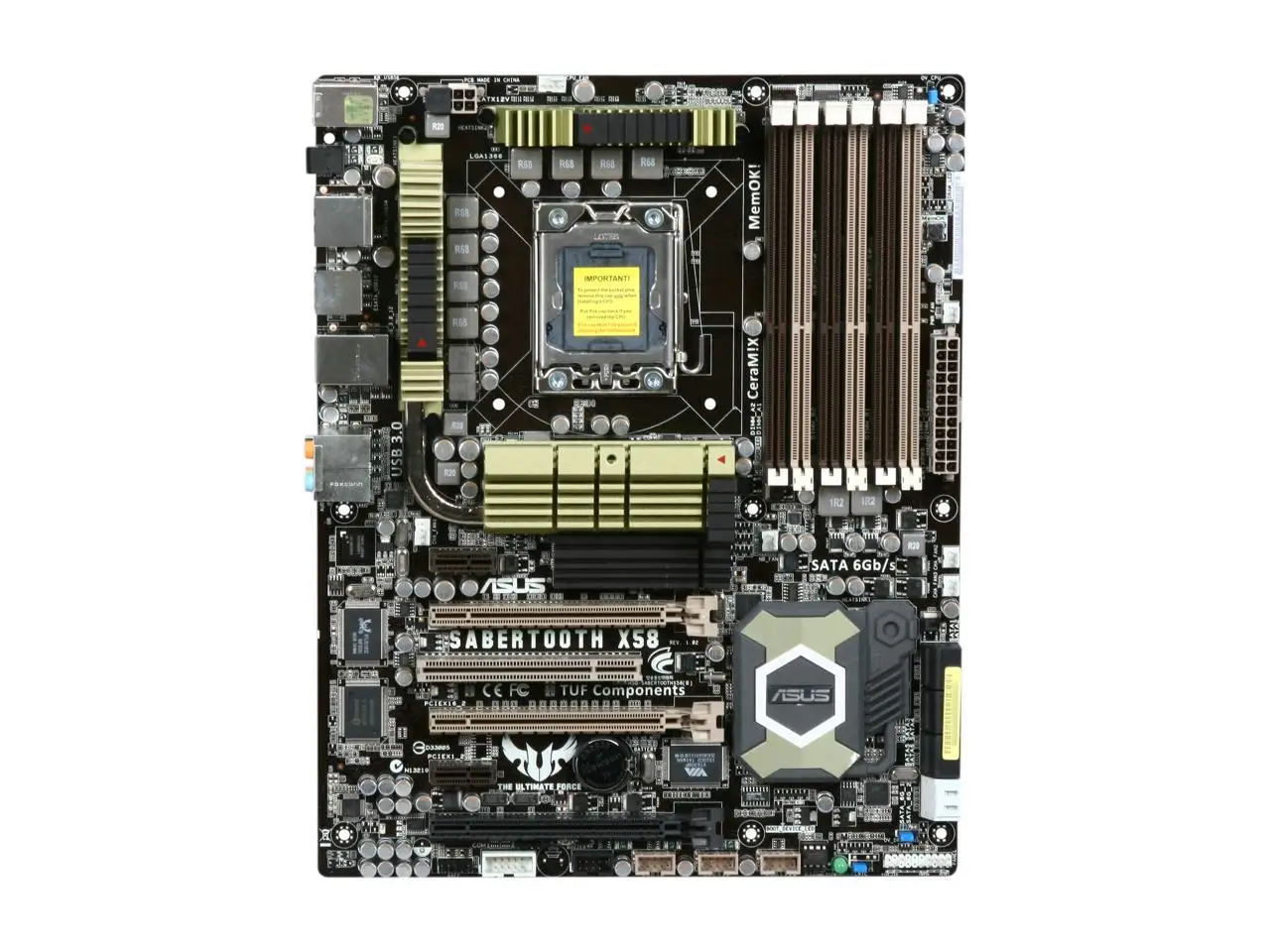 ASUS SaberTooth X58 LGA 1366 десктопная Материнская плата Intel DDR3 24 ГБ USB3.0 поддержка Core i7 940 Edition