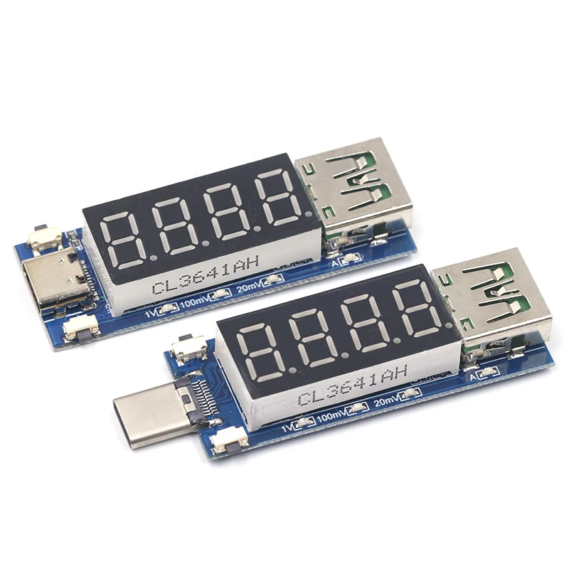 Тип C PD приманка модуль быстрой зарядки триггерный DC Цифровой дисплей измеритель