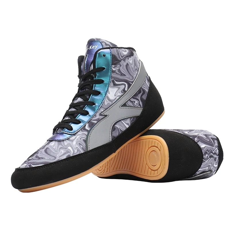 Professional Wrestling Shoes Men's and Women's Flying Boots Lightweight Wrestling Sports Shoes Anti-slip Boxing Wrestling Shoes
