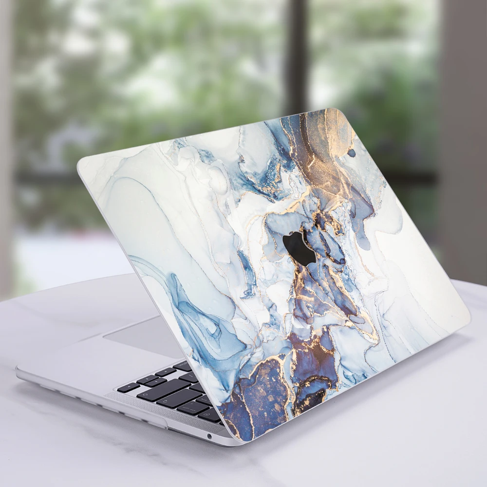 Мраморный матовый чехол для ноутбука Macbook Air 13 A2337 A2179 A2338 2020 M1 Chip Pro A2289 Mac book A1466