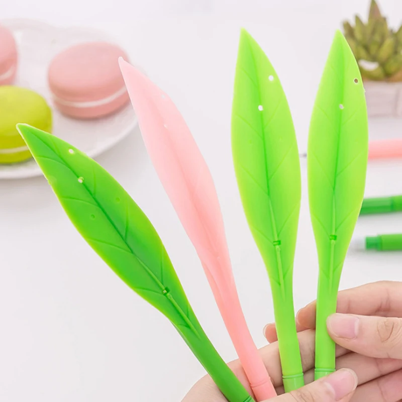 

30pcs Fancy Erasable Gel Pens Cute Kawaii Leaf Pen Cool Kids Aesthetic Stationery Funny School Ballpoint Kawai Thing Blue Ink