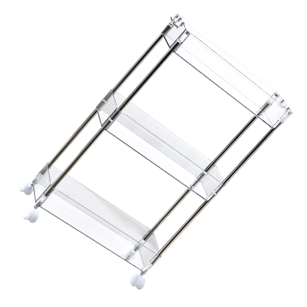 

Kitchen Storage Rack 3 Tier Rolling Utility Storage Shelf Kitchen Organizer Rack