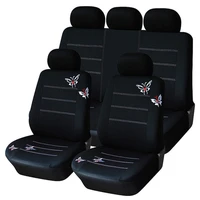 high end embroidered seat cover high end texture universal seat cover comfortable breathable soft black and elegant