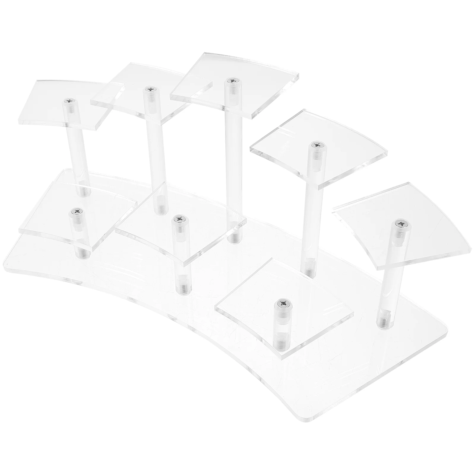 

Multi-Layer Hand-Held Display Rack Figurine Stand Holder Acrylic Figures Riser Toy Model Perfume Shelf Organizer Cake Supports