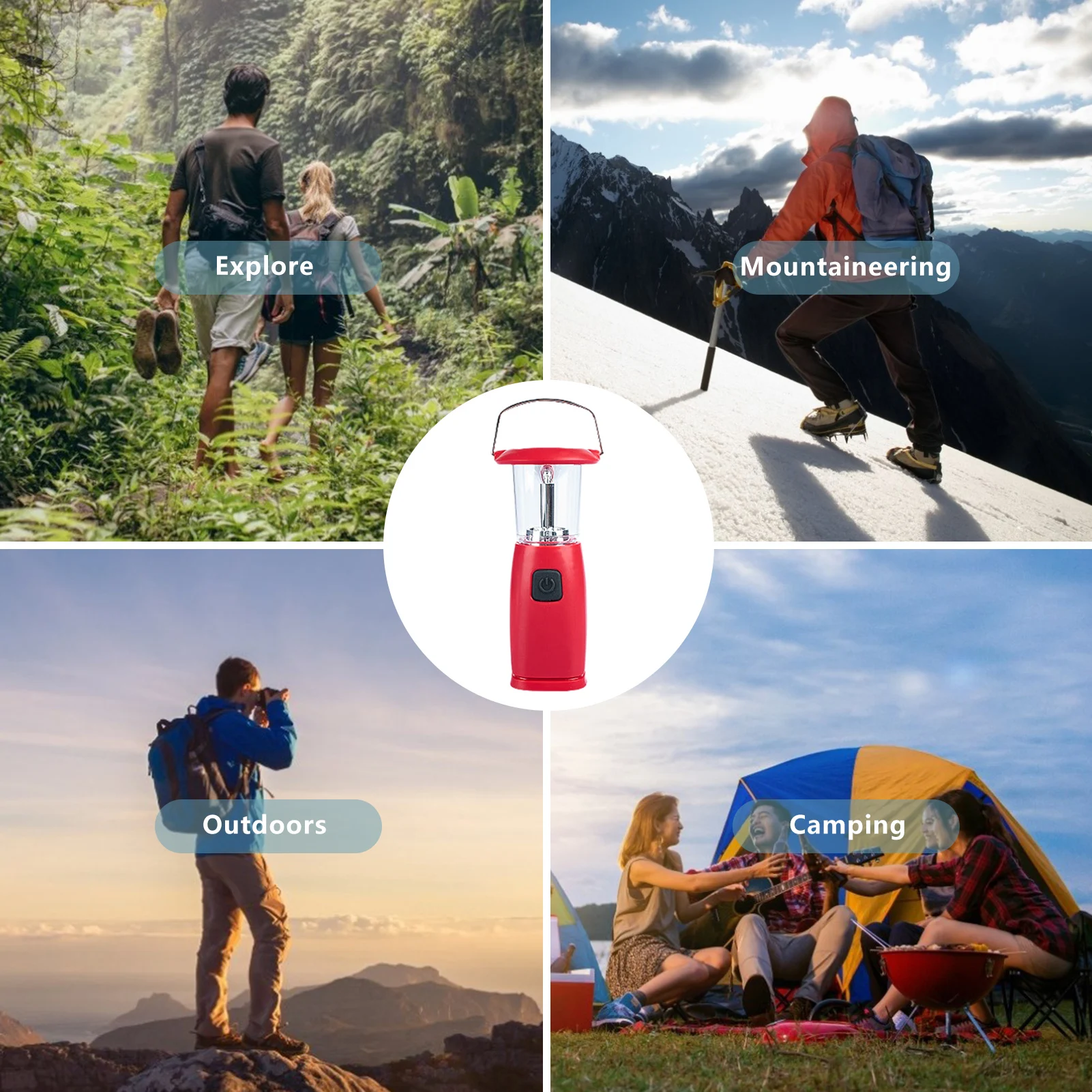 Ручной светодиодный фонарь на солнечной батарее 6 светодиодов |