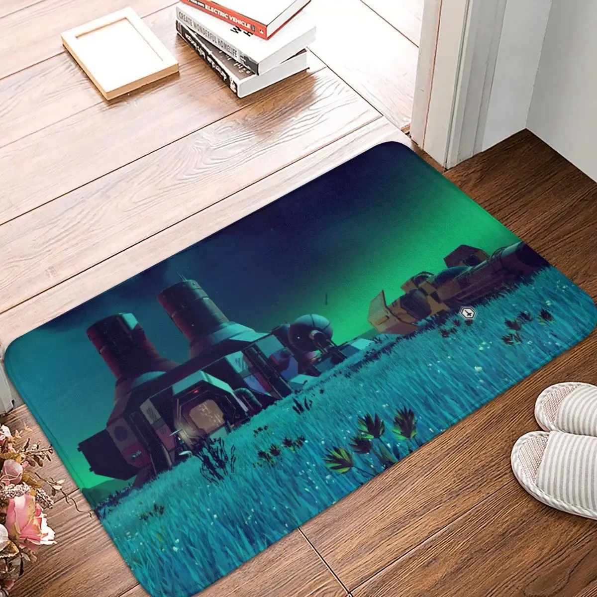

No Man's Sky Action Adventure Game Bathroom Non-Slip Carpet Freighter Bedroom Mat Welcome Doormat Home Decor Rug
