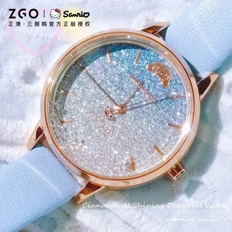 Кварцевые часы Sanrio ZGO в стиле цыганских студентов брендовые цвет розово-синий