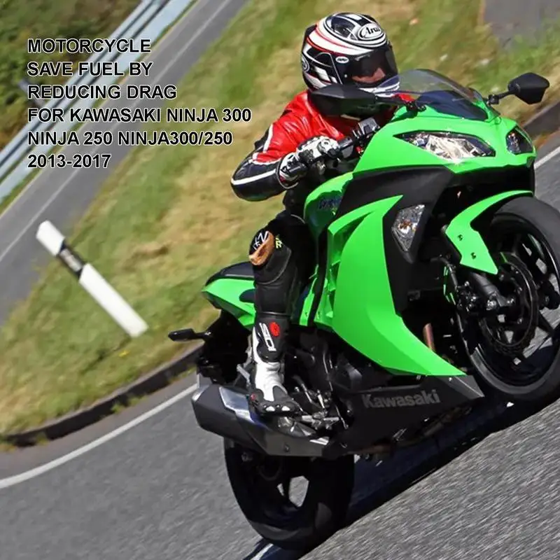 Аэродинамические крылышки для мотоцикла спойлер клей крыльев Kawasaki 300 250 EX300 2013-2017