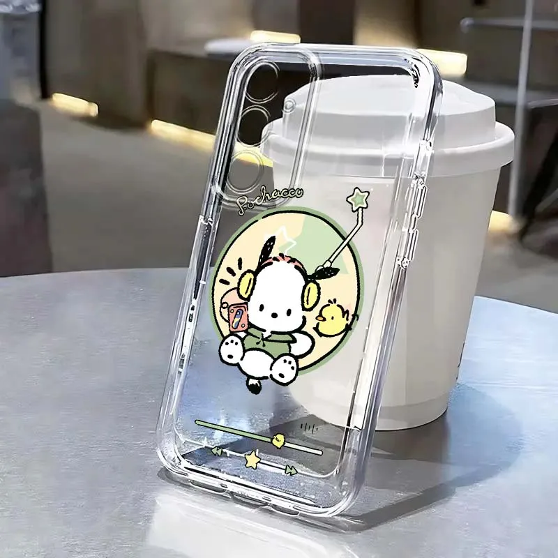 Фото Прозрачный чехол Pochacco Cute Art для Samsung Galaxy S26 S25 S24 S23 S22 S21 S20 Ultra Plus Edge FE №5