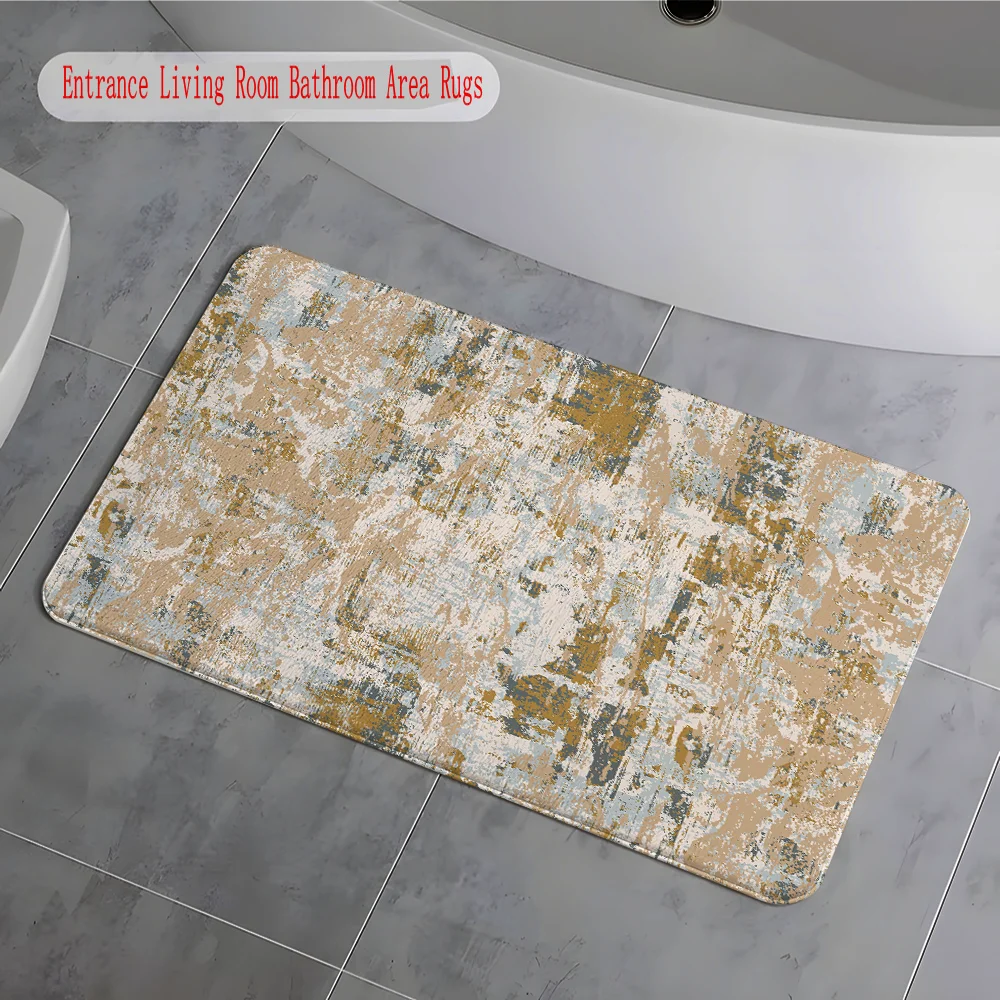 

Luxury Kitchen Entrance Doormat Home Bedroom Floor Decoration Hallway Mat Balcony Bathroom Anti-Slip Carpet Modern Printing Rug