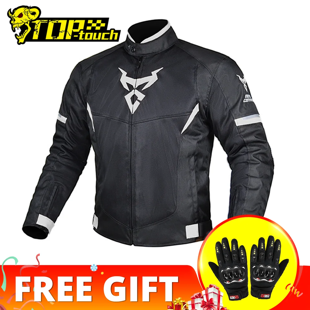 

Motorcycle Jacket Men Windproof Motocross Jacket Summer Breathable Mesh Anti-fall Protective Motorbike Racing Jacket Suit