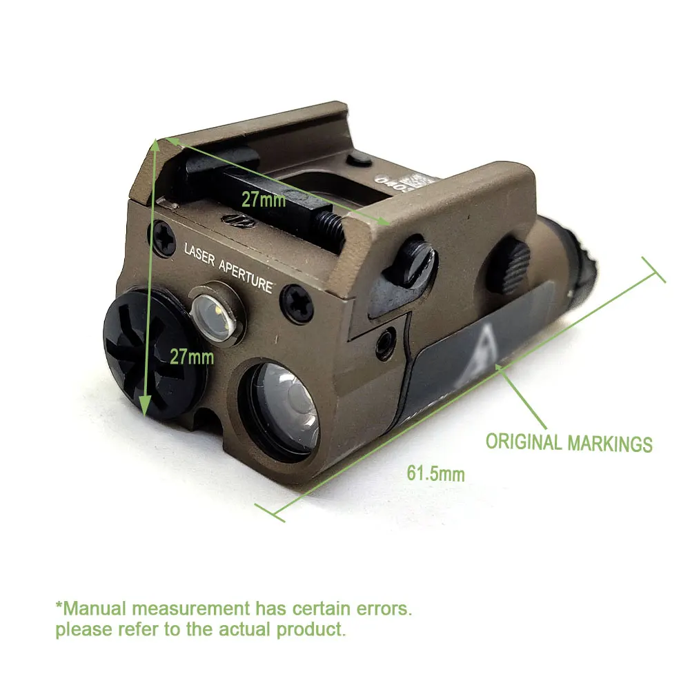 Тактический фонарь XC1 XC2 для разведки из алюминия Лазерный охоты подходит рельсов