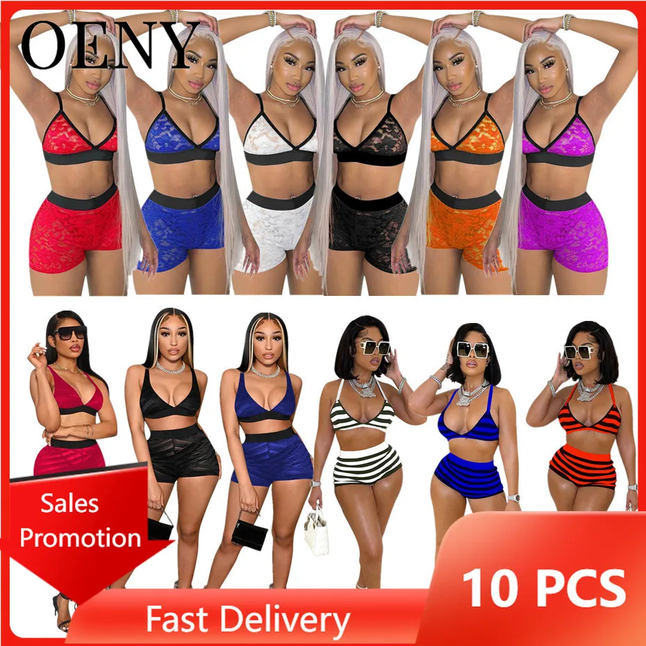 

Новинка 2022, женский летний комплект из 2 предметов, бикини, бандаж, полосатый принт, сексуальные и Клубные комплекты оптом O8945