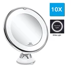 3 цвета зеркало с подсветкой светильник ed 10X увеличительное светодиодный для макияжа гибкое туалетное зеркало для макияжа настольное светодиодный зеркало с подсветкой для макияжа VIP дропшиппинг зеркальце