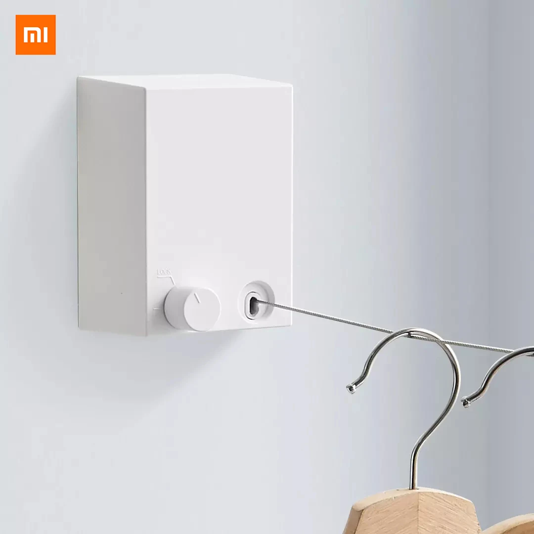 

Xiaomi Mijia Youpin Telescopic clothesline white The length of the clothesline is 4.2 meters the maximum load is 20 kilograms