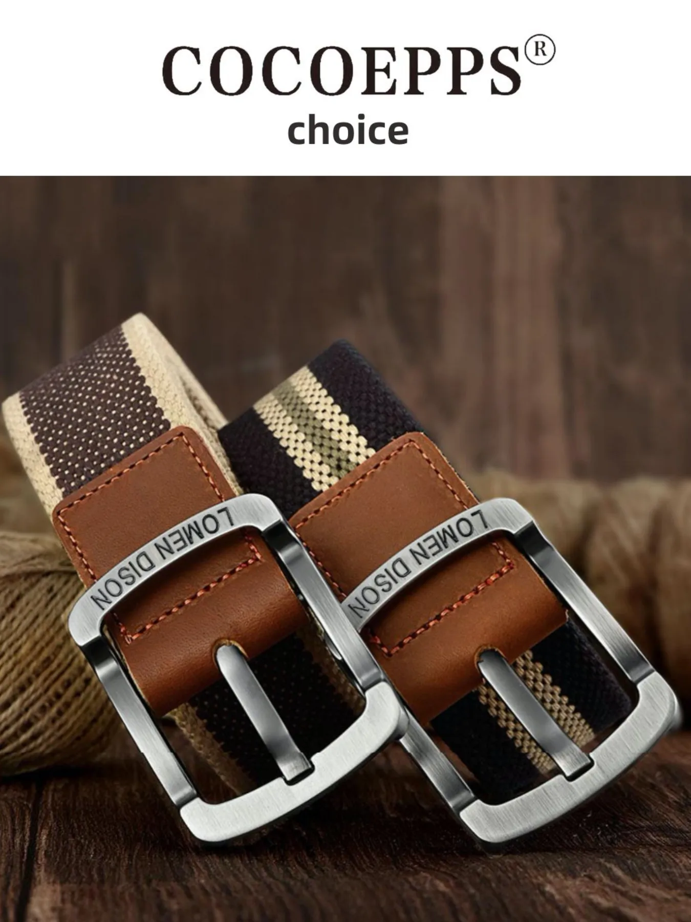 Холщовый пояс унисекс Корейская версия ремень с пряжкой для студентов