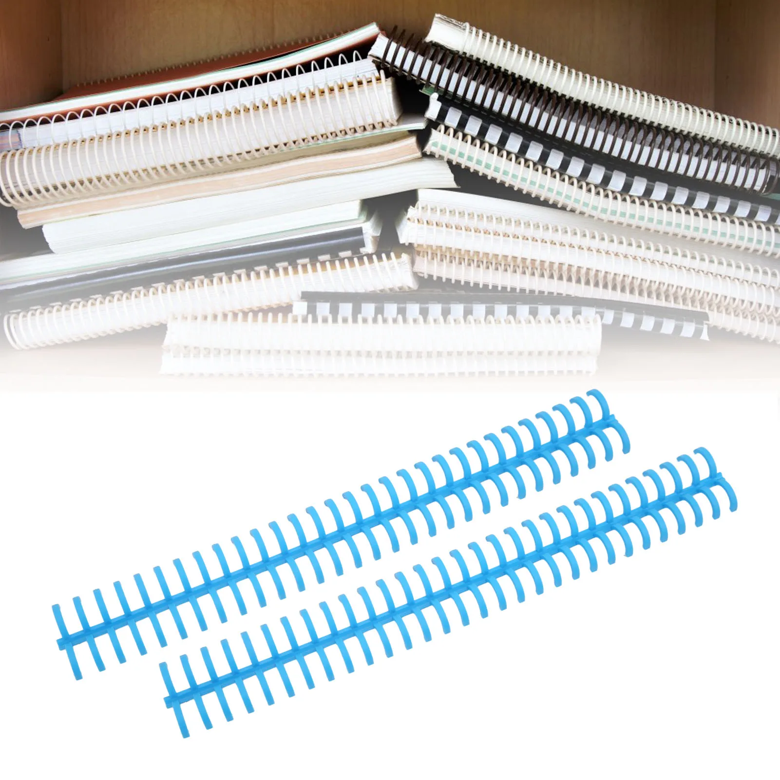 10 шт. Связывание шипов спирали катушки гребни 30 отверстий пластиковая полоса для