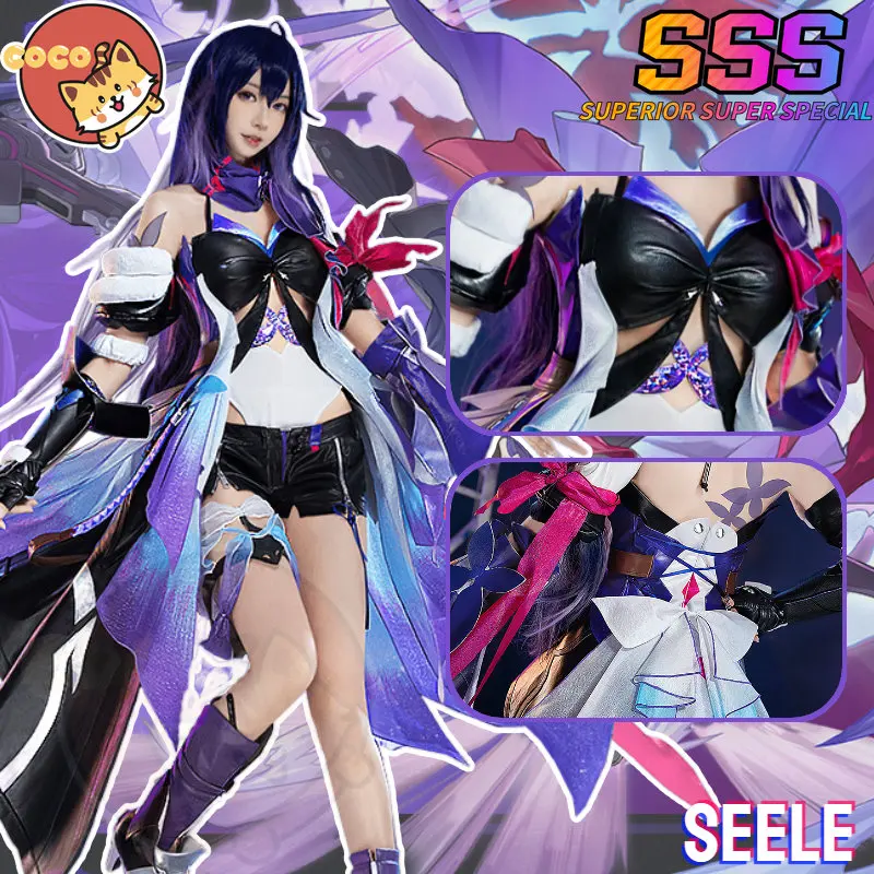 CoCos-SSS Game Honkai Star Rail Seele Cosplay Costume Sexy Lovely Uniform Halloween Carnival Party Role Play Outfit Women