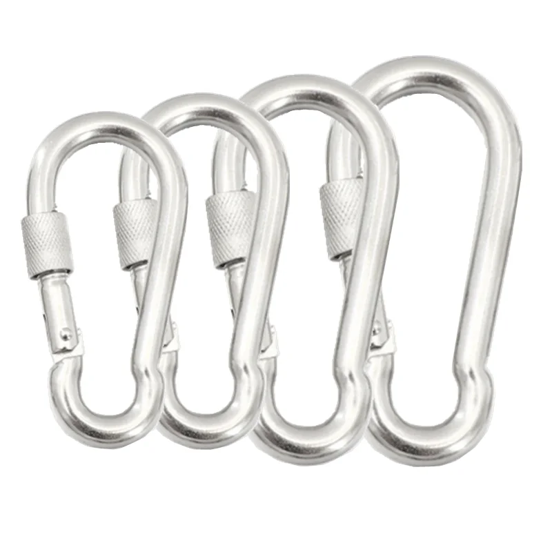 4 шт нержавеющая сталь высокопрочный карабин snap hook брелок несколько моделей