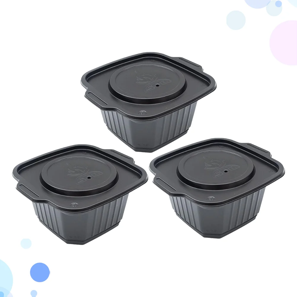 

3 Pcs Take Paper Meal Prep Bowls Biodegradable Togo Containers Bento Heating Container
