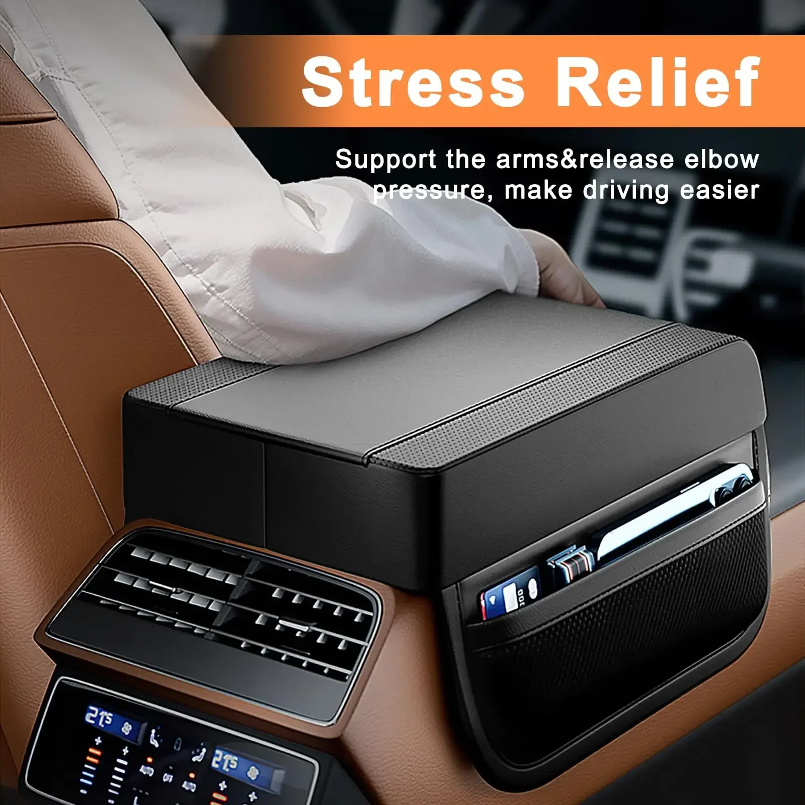 Высококачественная автомобильная магнитная подушка для подлокотника с эффектом