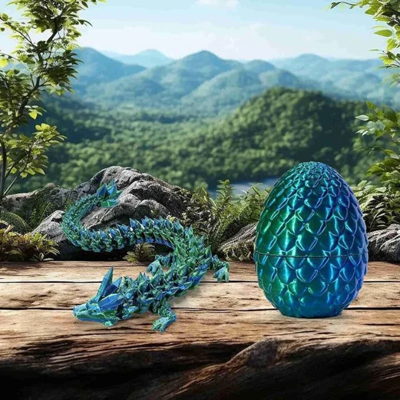 Украшения для дома 3D печатные яйца дракона 1 шт. украшение подвижные вращающиеся