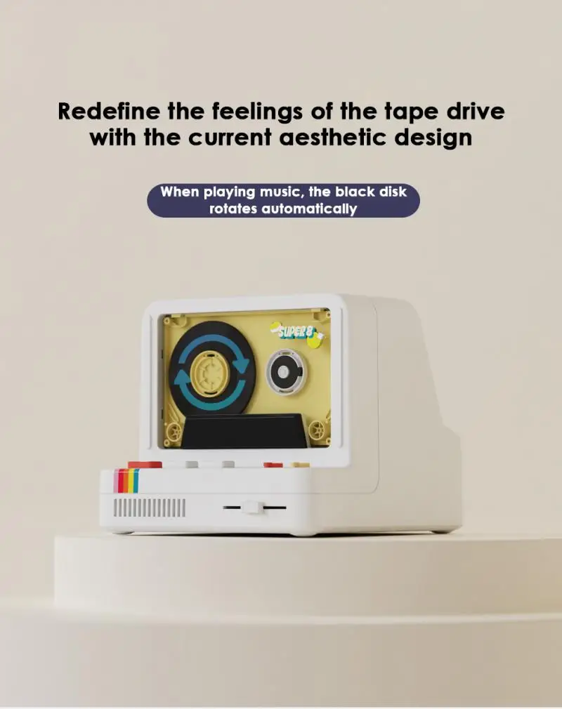 

Multi-function X20 Classic Subwoofer Atmosphere Lights Wireless Audio Diffuser Aromatherapy Night Light Retro