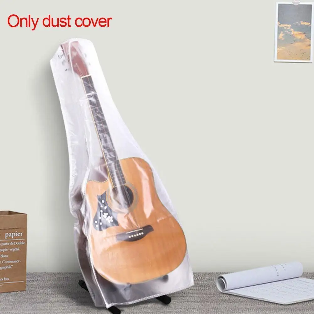 

Guitar Dust Cover Transparent Matte Guitar Cover Washable Dust-proof Waterproof Guitar Bag For Folk Electric Guitar Accesso F1v3