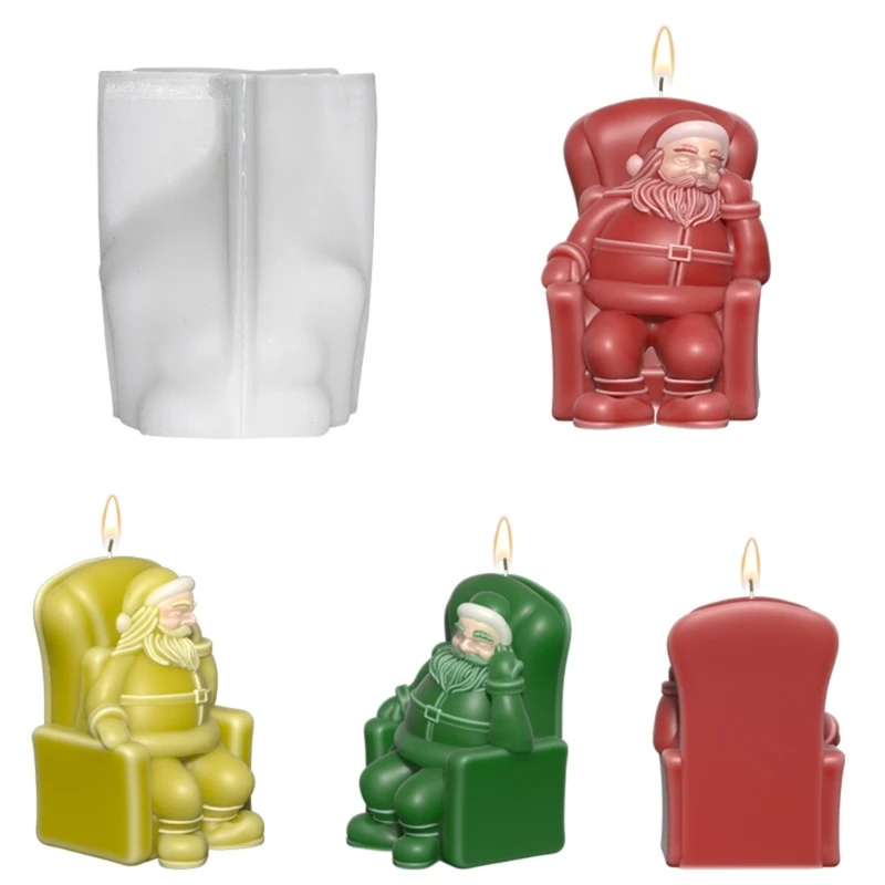

Sofa Santa Clause Wax Mould Hand-Making Mold Hand-Making Accessory for Wax Craft