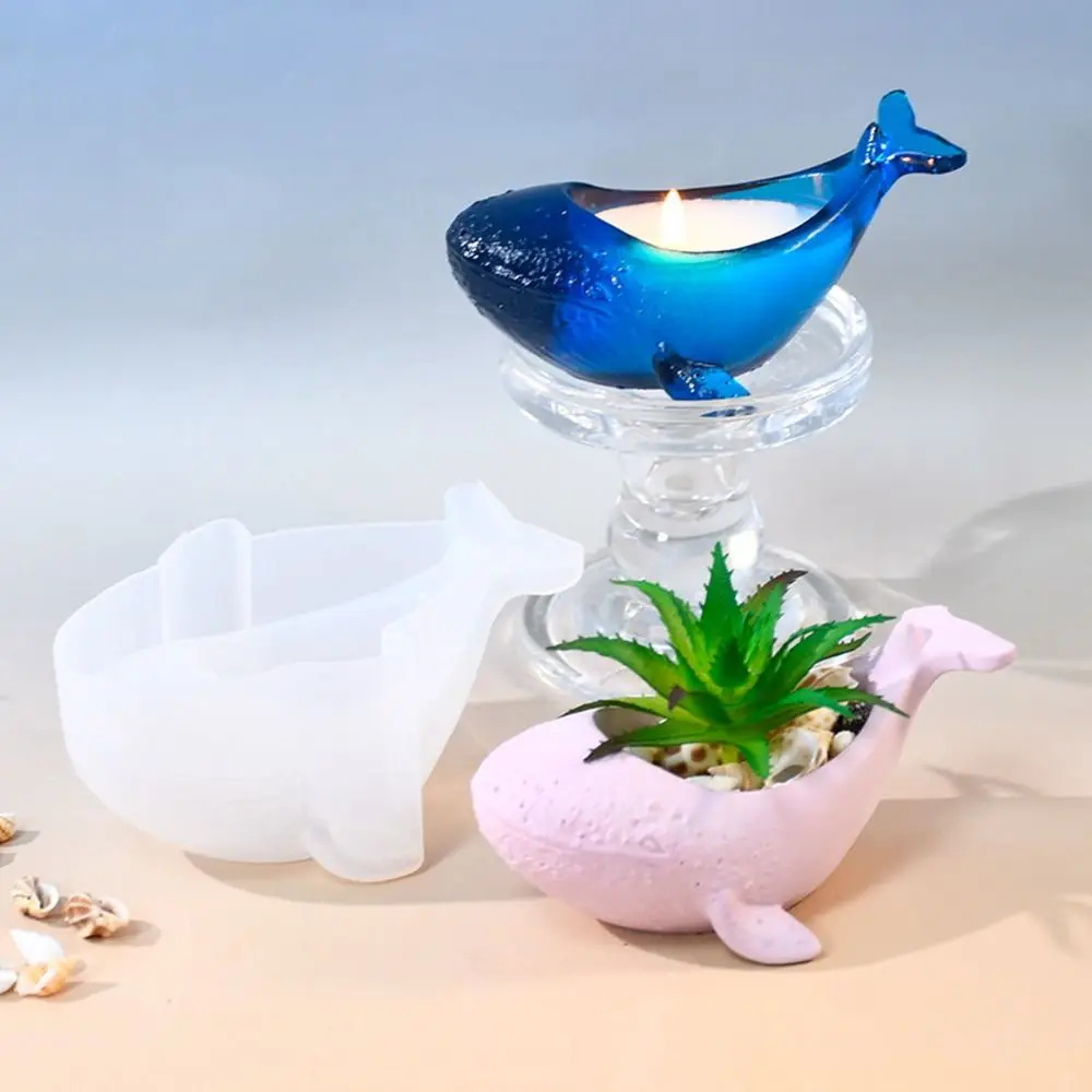 Новый 3D кит чашка для свечи растение цветочный горшок морские животные свеча